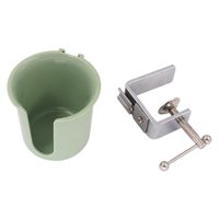 Magideal - Soporte De Tazas De Mesa Sitio Lateral Del Escritorio De La Bebida Automotriz Automotriz Anti-Colocación De La Mesa Del Escritorio De La Abrazadera De Dia Verde 9.8 Cm