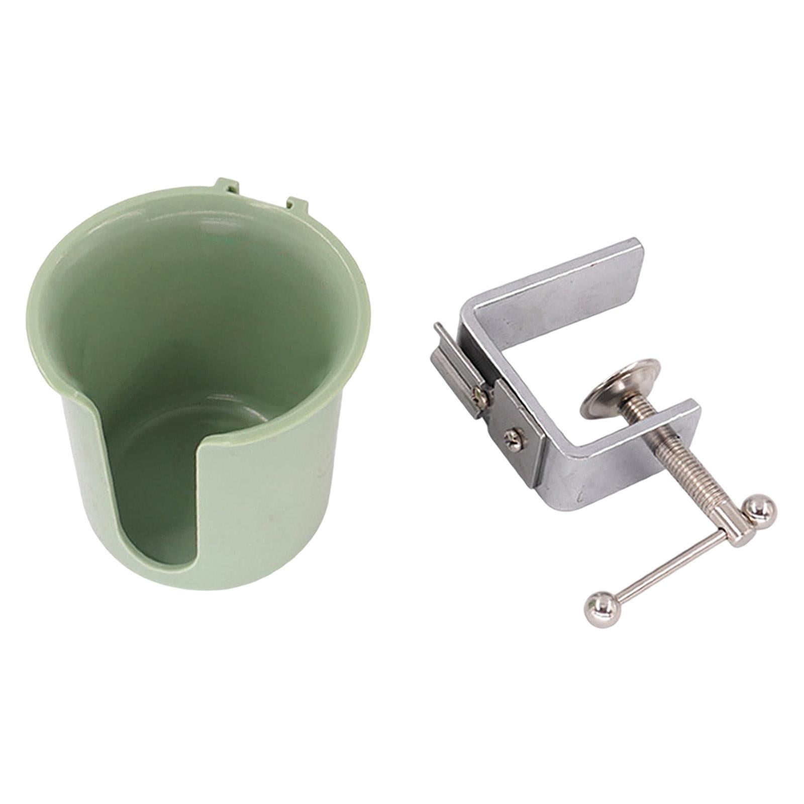 Magideal - Soporte De Tazas De Mesa Sitio Lateral Del Escritorio De La Bebida Automotriz Automotriz Anti-colocación De La Mesa Del Escritorio De La Abrazadera De Dia Verde 9.8 Cm