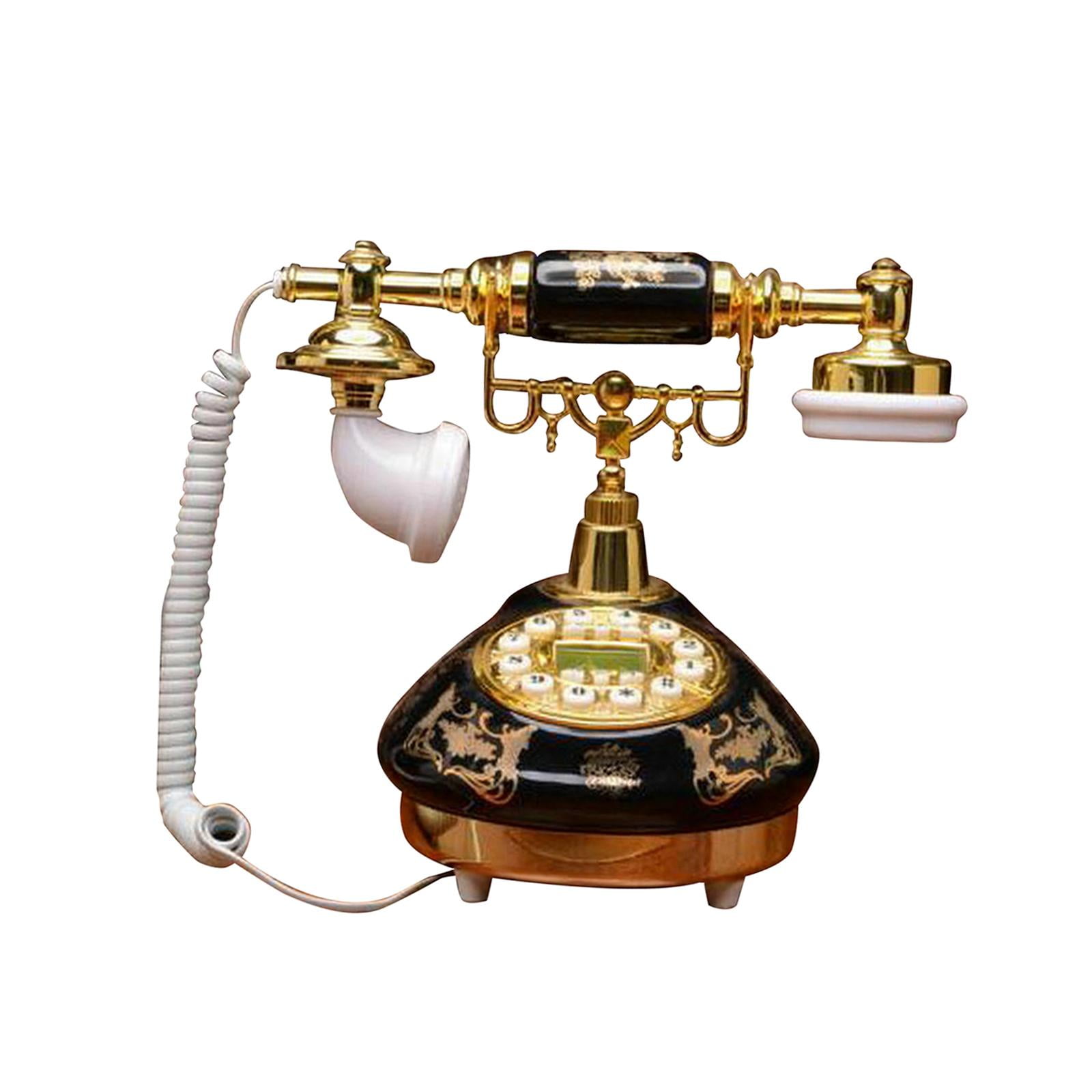 Bothyi - Teléfono Retro Con Cable Novedad Teléfono Fijo Retro Para Dormitorio Oficina Hotel