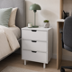 thumbnail image 3 of Velador Mari 3 Cajones Blanco Moderno para Dormitorio, 3 of 8