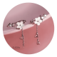 thumbnail image 3 of Aros De Flor Cerezo Plata 925 Flores Mujer Colgante #2, 3 of 3