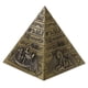 thumbnail image 2 of Artesanías De Metal Pirámides Egipcias Modelo De Construcción Estantería Ornamento Bronce, 2 of 3