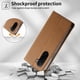 thumbnail image 3 of Funda Tipo Cartera de Cuero Sintético para XIAOMI POCO M7 Bloqueo RFID, con Ranuras para Tarjetas y Bolsillo para Efectivo, Cierre Magnético Fuerte Marrón, 3 of 4