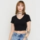 thumbnail image 3 of Polera Mujer Rib Cuello V Roulette Negro Corona, 3 of 5