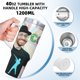 thumbnail image 5 of DJ Raphi Vaso aislado de acero inoxidable con asa, diseño temático, regalo para familia, amigos y fans; incluye pajita y encaja en el portavasos estándar, 40 oz, 5 of 6