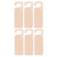 thumbnail image 1 of 6 Piezas De Letreros De Suspensión De Perilla De Puerta De Madera Sin Terminar Para Bricolaje Kid Craft Blank, 1 of 5
