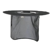 Magideal - Pantalla De Casco De Seguridad Transpirable Con Cuello De Rayas Ajustable Parasol Solar Para Cascos Para Actividades De Construcción De