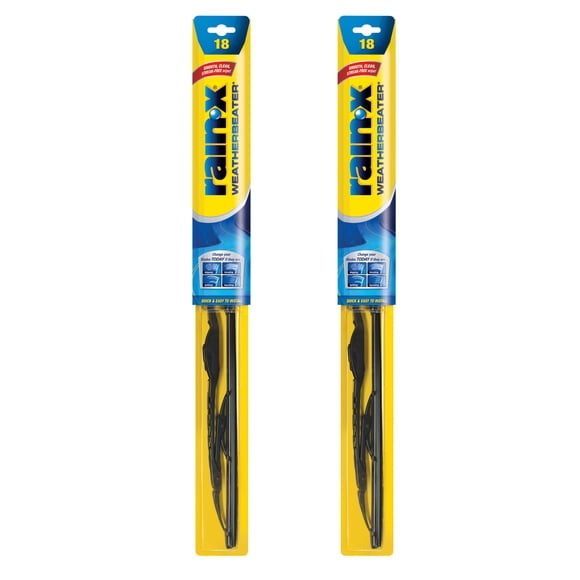 Limpiaparabrisas Rain-X WeatherBeater de 18 cm, paquete de 2