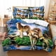 thumbnail image 1 of x1946 Bed SheetsLove Wolf Bedding Set Duvet Cover Set Bedding Digital Printing Bed Linen Size Bedding Set Fashion Design 3-Piece Bedding Set (1 Duvet Cover + 2 Pillow Shams) nj1946, 1 of 5