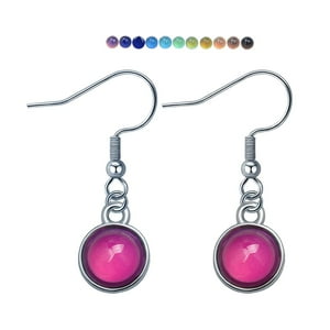 Genérico - Pendientes De Gancho De Estado De Ánimo, Pendientes Ligeros De Ópalo De Temperatura Para Fiesta, Mujer, Mamá
