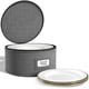 thumbnail image 1 of Contenedor de Almacenamiento de Porcelana Sorbus para Platos de Cena Gris, 12 Platos, 1 of 7