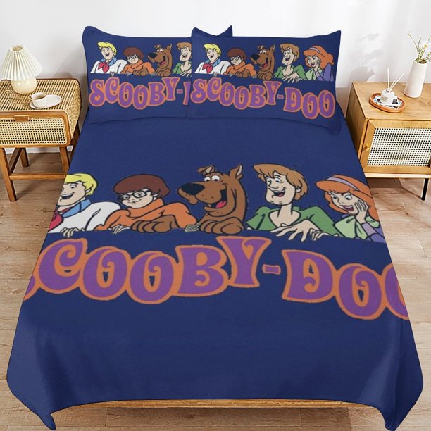 Scooby Doo Comforter Set 3 Pieces Quilt Cover Set Soft Bedding Sets for All Seasons