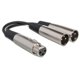 thumbnail image 1 of Cable en Y Hosa YXM-121 XLR3F a Dual XLR3M de 6 pulgadas, 1 of 6