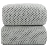 Toallas De Baño Ytyc De Gran Tamaño, 100 X 200 Cm, Lujosas, Microfibra, Gris, 2 Unidades