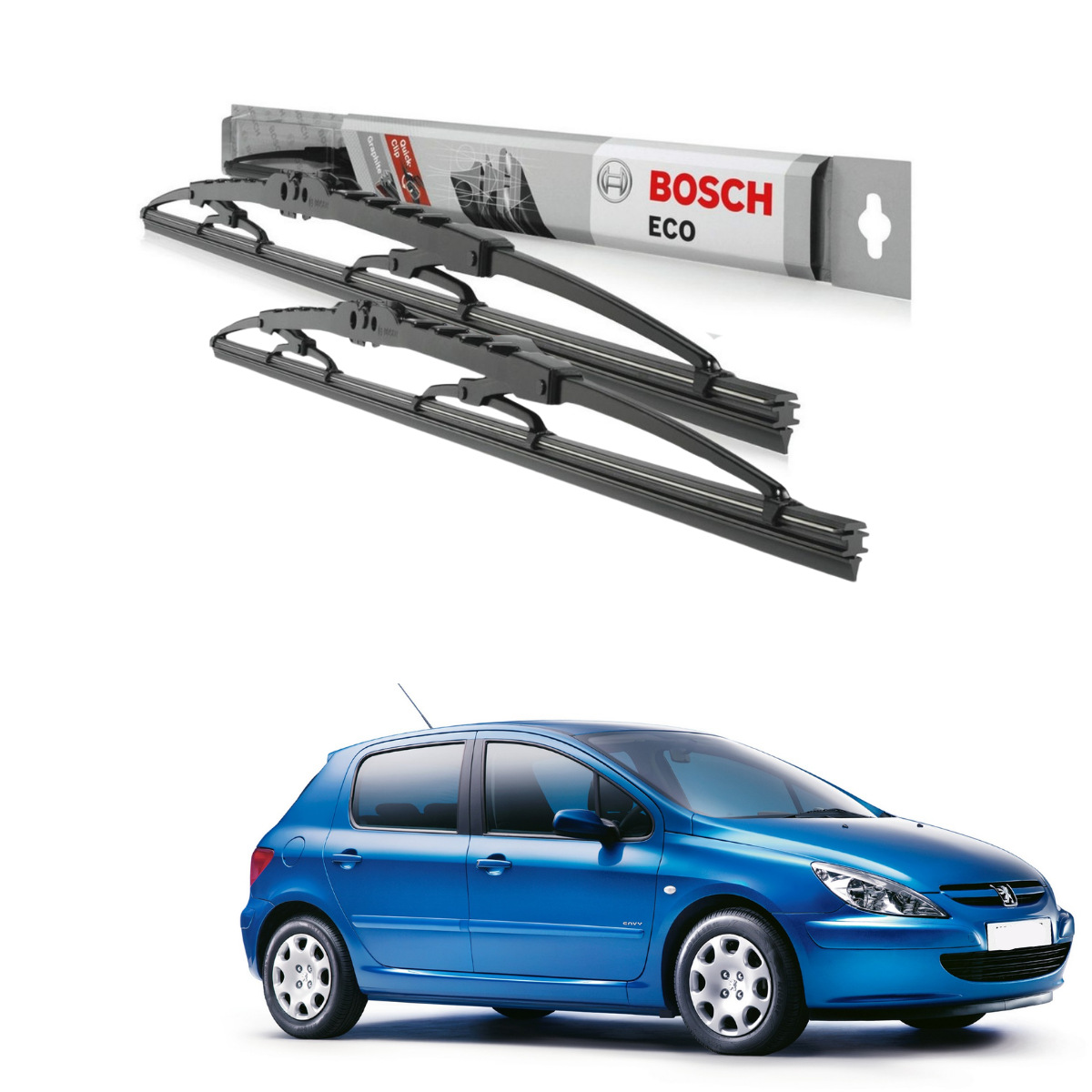 Plumillas Bosch Eco Para Peugeot 307 2002-2004