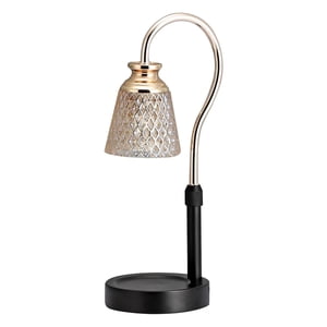 Bothyi - Lámpara De Calentador De Velas De Fusión De Cera, Lámpara De Mesa De Metal, Luz Aromática Para Decoración Del Hogar, Negro