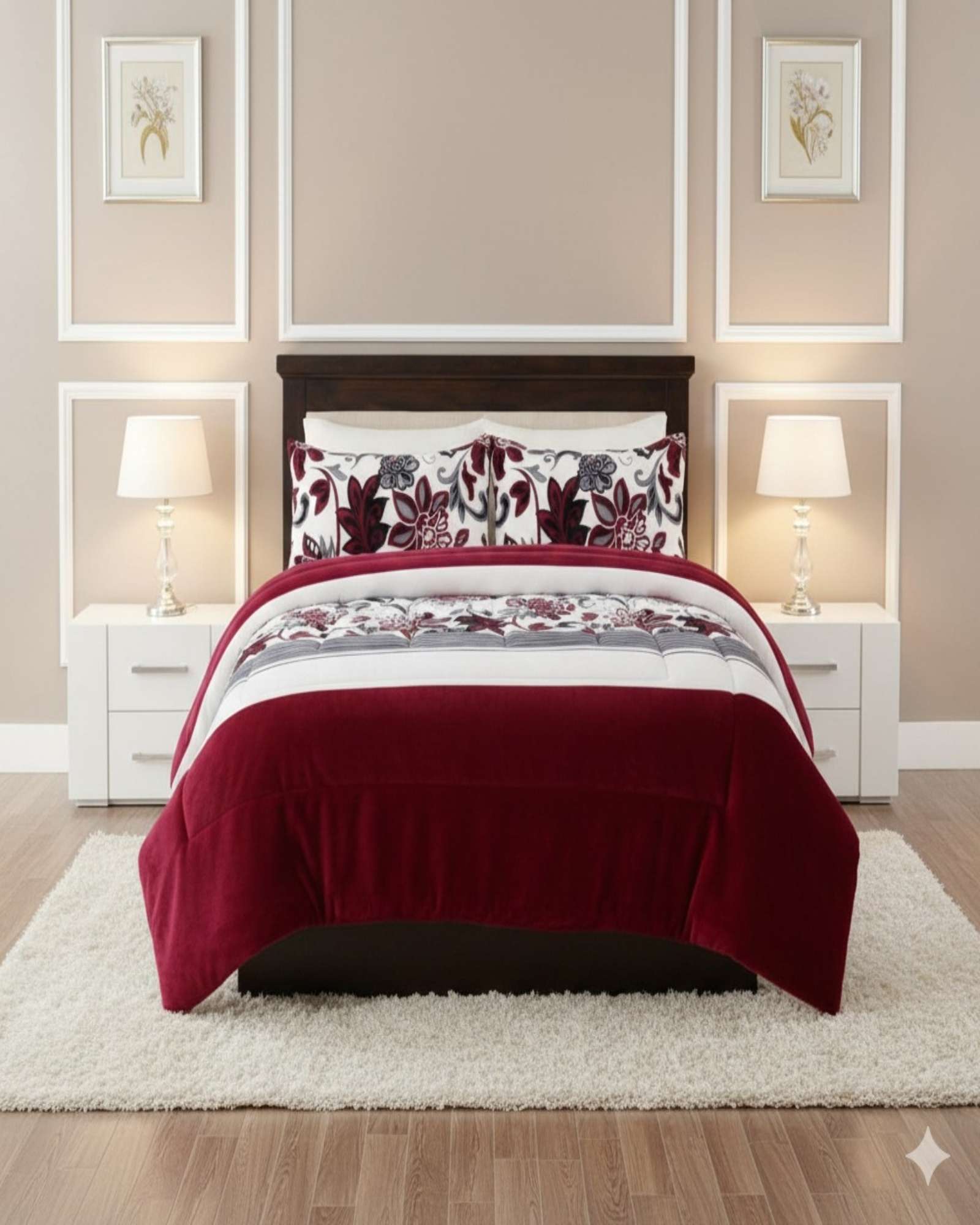 Imac Hogar - Cubrecama Plush Con Chiporro De Invierno 2 Plazas