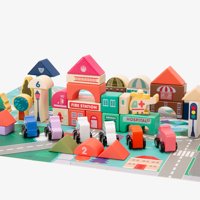 Form Design - Bloques De Construcción Infantil De Madera Santiago Multicolor