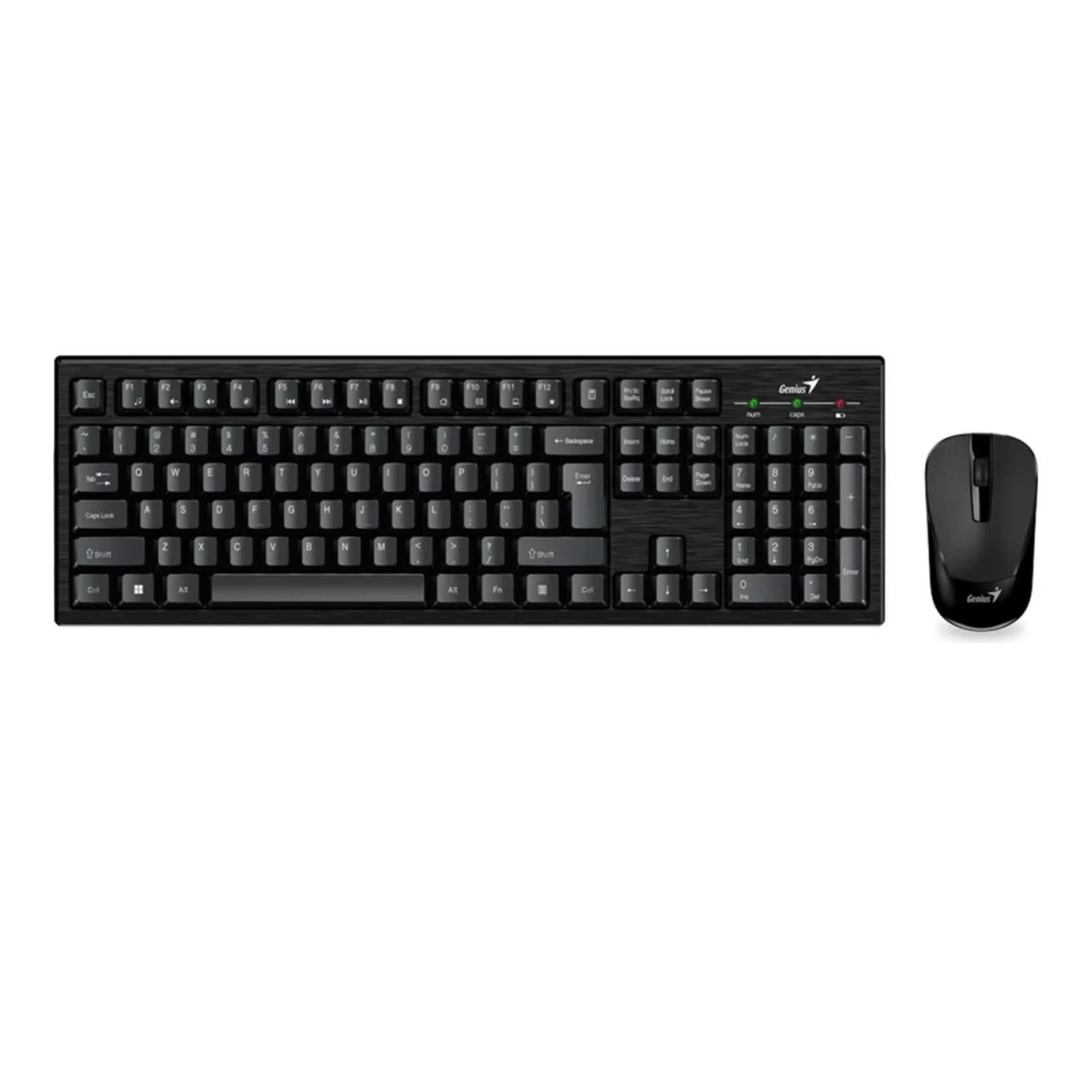 Genius - Kit Teclado Y Mouse Inalambrico Usb Negro Km-8101