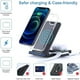 thumbnail image 2 of Base de carga inalámbrica plegable 3 en 1 para iPhone 13 12 11 XS X, base de carga rápida de 15 W para IWatch y AirPods.-Negro, 2 of 7