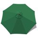 thumbnail image 1 of Toldo de repuesto para sombrilla de patio MASTERCANOPY de 9 pies, color verde bosque, 1 of 7