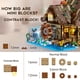 thumbnail image 5 of Set de construcción INSOON Wood Cabin con luz LED, 2570 piezas, 10-12 o más, 5 of 9