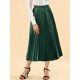 thumbnail image 5 of Falda de Mujer NOMADIC NOOK Cintura Elástica Metálica Midi Plisada para Fiesta 2XL Verde Oscuro, 5 of 7