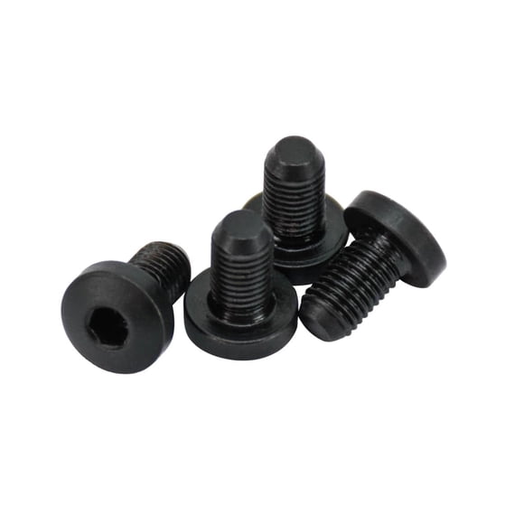 Tornillos Kimber Grip Cabeza Hexagonal Negros Paquete de 4