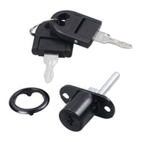 Bothyi - Cerradura De Émbolo Para Gabinete, Cerradura De Émbolo Para Puerta Corredera, Escritorio, 19Mm, Negro
