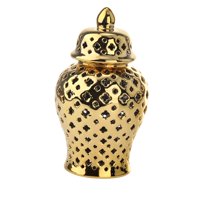 Magideal - Jarrón De Cerámica Clásico Para Jengibre, Tarro De Almacenamiento, Jarrón De Brotes, Tarros Decorativos, Adorno De Arreglo Floral, Centro De Mesa Para