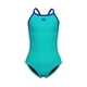 thumbnail image 1 of Traje de baño ARENA Feel para niñas, una pieza, Water/Neon Blue, talla 2T/16, 1 of 4