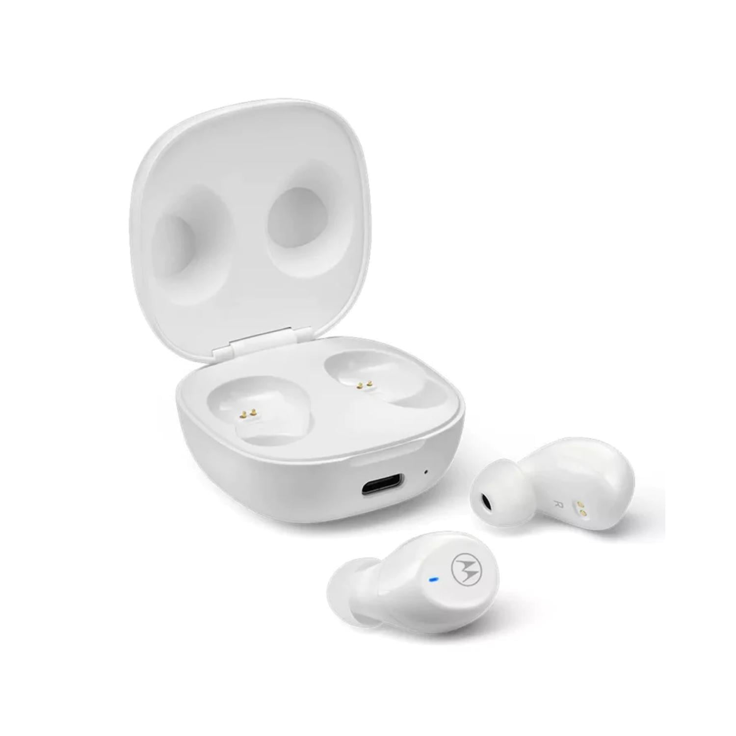 Motorola - Audifonos Bluetooth Tws Recargables Blanco Motobuds 105