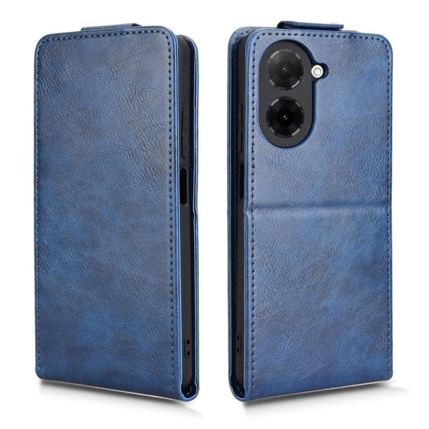 Funda tipo folio para Xiaomi Poco C71 con soporte magnético y protección para la cámara Azul