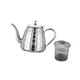 thumbnail image 4 of Tetera de acero inoxidable para té, tetera de 1,5 l para estufa, para acampar, interior, exterior, estufas eléctricas de cerámica, Cocina de Inducción Plata, 4 of 5