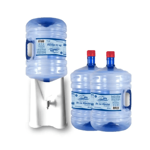 Kit 3 Agua Purificada y Dispensador de sobremesa SOLO RM