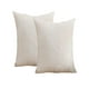 thumbnail image 2 of Pack De 2 Fundas De Cojin De Hojas Blanco, 2 of 3