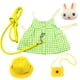 thumbnail image 3 of Conjunto De Vestido Para Mascotas Chaleco De Conejo Ropa De Disfraz Traje De Moda Diario Green_L, 3 of 5
