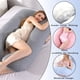 thumbnail image 3 of Almohada para embarazadas, almohada en forma de U desmontable y lavable, cojín grande, almohada de cintura, 3 of 5