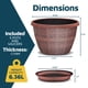 thumbnail image 2 of Macetas Lifemaster en forma de barril de whisky, 25 cm, 5 unidades, plástico, 2 of 7