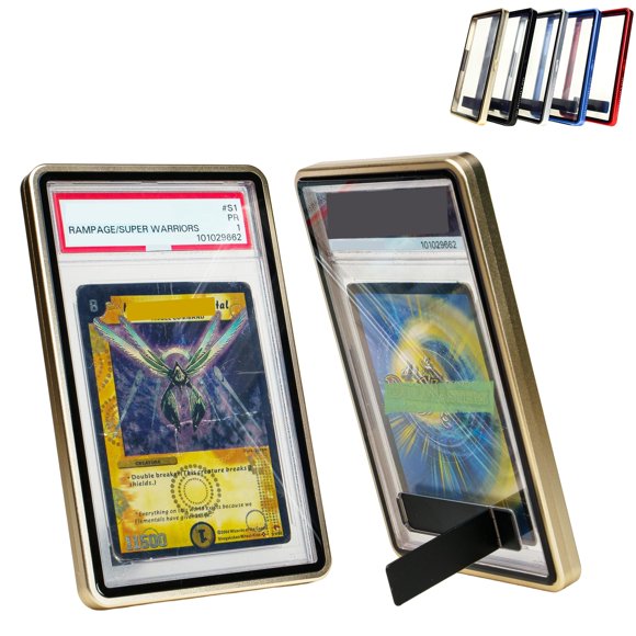 Estuche Slab Case The Collector's Hubs 2 en 1 de metal magnético dorado suave