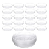 Ioensy - 30X Platillos Para Macetas De Flores, Reutilizables, Impermeables, Antideslizantes, Base Transparente Para Macetas, 15Cm