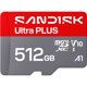 thumbnail image 1 of Tarjeta microSDXC SanDisk Ultra PLUS 512GB UHS-I A1 V10 para móvil, 1 of 3