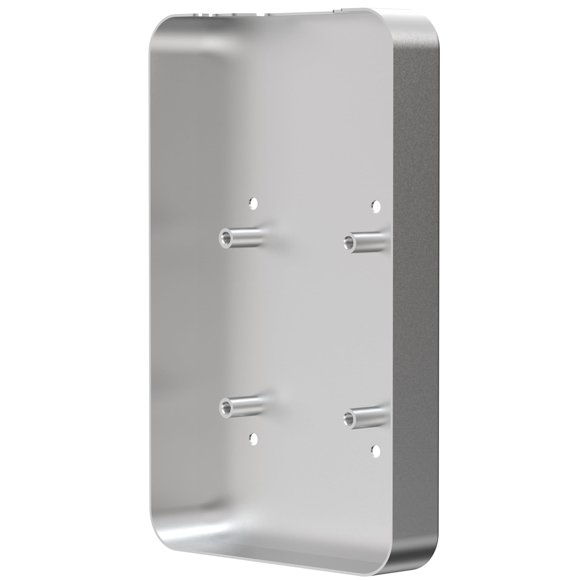 Adaptador de montaje en pared CTA Digital de acero inoxidable blanco