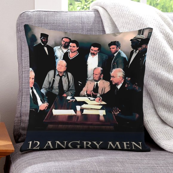 Funda de Almohada Temática 12 Hombres en Pugna Desmarcar 30x30 cm