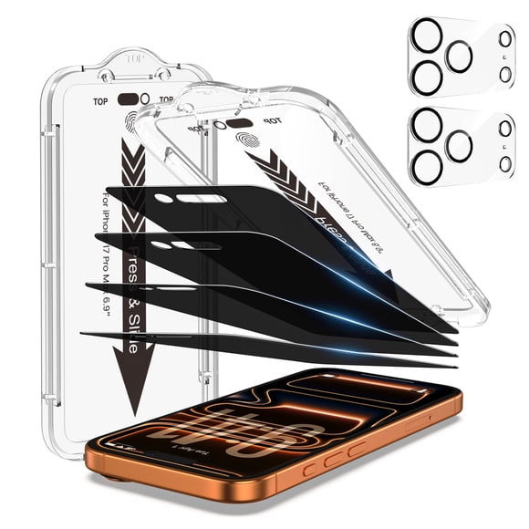 Protector de pantalla de privacidad EZ-GLAZ para iPhone 17 Pro Max de 6,9"