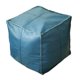 thumbnail image 4 of Funda De Puf Marroquí Hecha A Mano, Cojín Otomano De Almacenamiento, Reposapiés, Regalos De Boda, Cuadrado Azul, 4 of 5