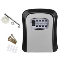Bothyi - Almacenamiento De Llaves Al Aire Libre Caja De Bloqueo Organizador Montaje En Pared Para La Tienda De La Empresa Gris