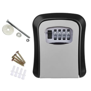 Bothyi - Almacenamiento De Llaves Al Aire Libre Caja De Bloqueo Organizador Montaje En Pared Para La Tienda De La Empresa Gris