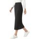 thumbnail image 4 of INSPIRE CHIC Falda de Punto de Cable para Mujer con Cintura Elástica Recta Falda Maxi de Punto Casual M Negra, 4 of 6