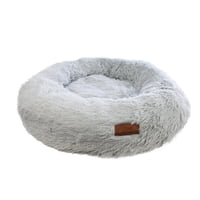 Petwoow - Cama Para Mascotas Perros Y Gatos 76X76X17 Cm Gris Claro
